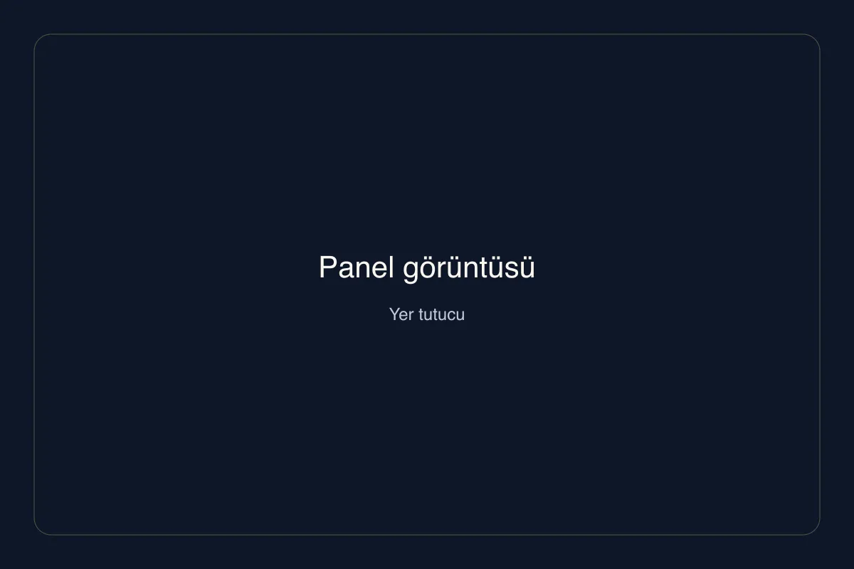 Panel görüntüsü için yer tutucu